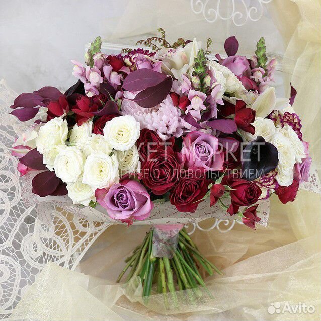 Букет из роз, орхидей И калл купить на Зозу.ру - фотография № 1