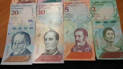 Банкноты Венесуэлы 2018г