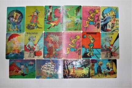 Календарики 70-ых годов СССР переливные