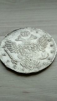 Рубль Анны Иоановны 1737 год серебро