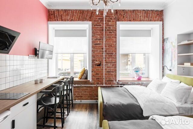 

Квартира-студия, 19 м², 2 кровати