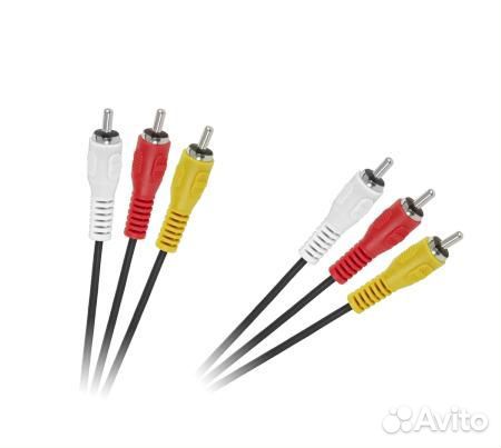 Провод 3RCA-3RCA колокольчики 1.8 м KPO2664-1.8