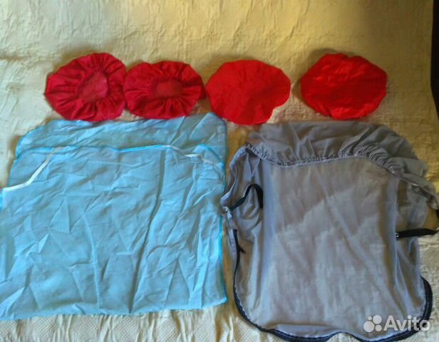 2. Сетка, Чехлы для колёс, простынь клеёнка