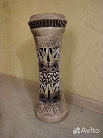 Ваза напольная из глины