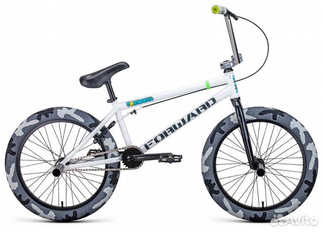 Велосипед BMX Forward zigzag белый 2021