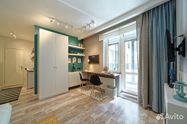 

Квартира-студия, 23 м², 1 кровать