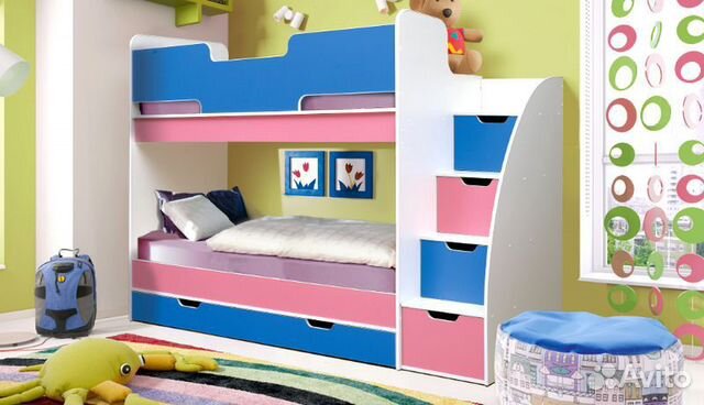 Детская двухъярусная кровать