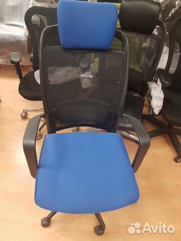 Кресло Chairman 283 синее ткань 12шт