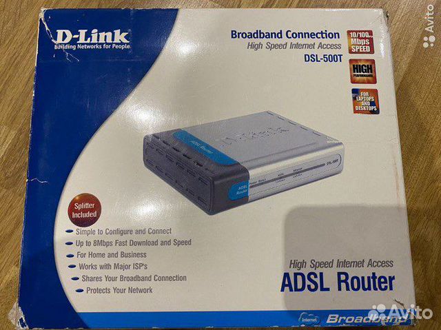Модем adsl D-link DSL-500T