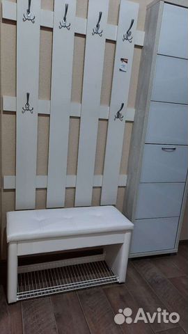 Новая Пуф-Обувница c решётка и ящиком