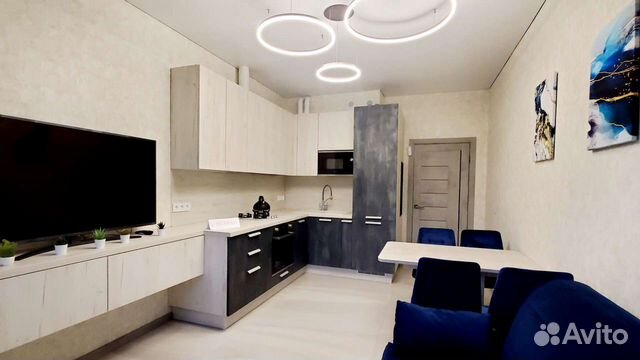 

1-к. квартира, 52 м², 2 кровати