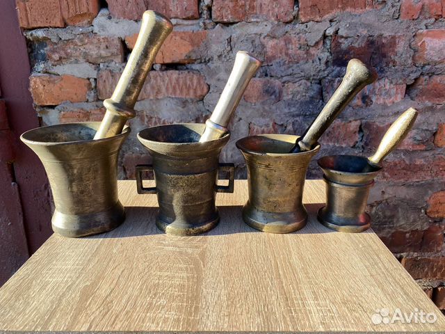 Старинная Ступка с Пестиком