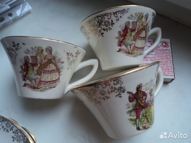 Костяной фарфор Франция, кофе