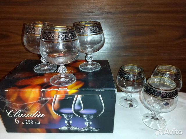 Набор фужеров для бренди Claudia (Bohemia) 250мл