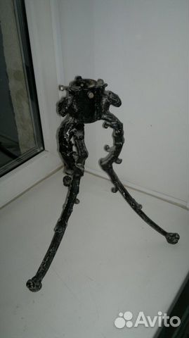 Подставка для живой ели Алюминиевая литая старая