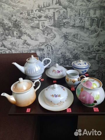 Чайник заварник,сахарница,масленка,молочник(ссср)