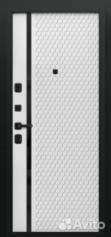 Дверь. дм nordik S Лофт черный/Супермат малибу флс