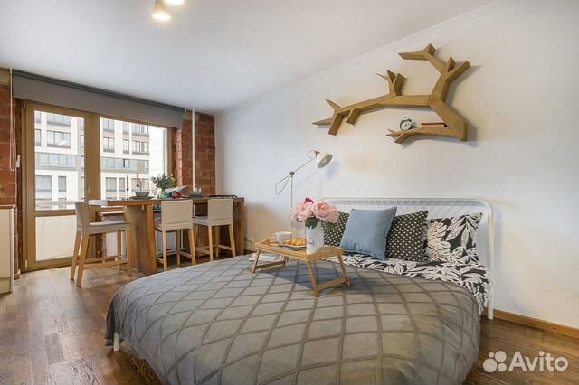 

Квартира-студия, 30 м², 2 кровати