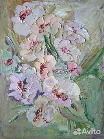 Цветы шиповника, картина маслом цветы, розы