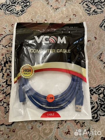 Кабель зарядки USB 3.0 AM - MicroBM vcom 1.8 метра