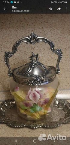 Старинная бисквитница