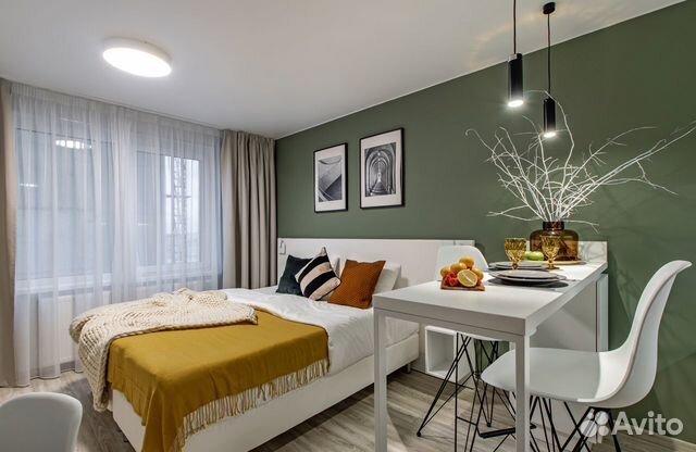 

Квартира-студия, 25 м², 1 кровать