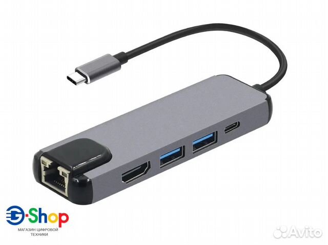 Концентратор Perfeo Type-C USB 3.0/Type-C/Hdmi/SD