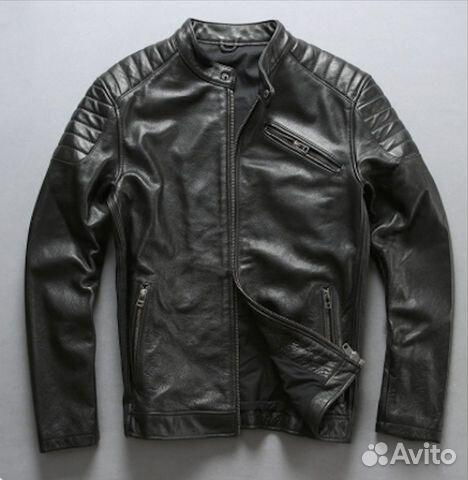 Мотокуртка кожаная