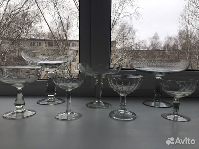 Вазы на ножке,креманки винтаж