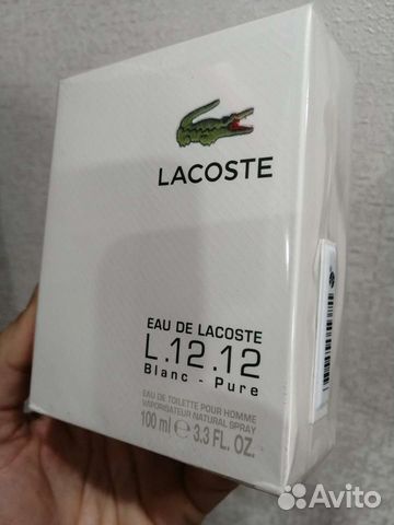 Lacoste Eau de lacoste L 12.12 blanc pure