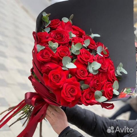 Букеты красных Роз