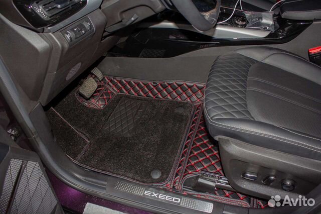 3d коврики из экокожи автомобильные