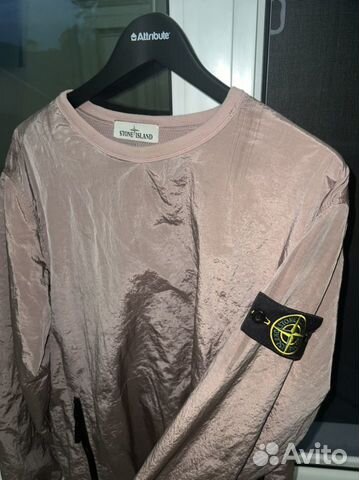 Stone Island Свитшот xl Металлик Розовый Кварц