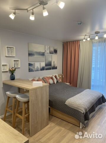 

Квартира-студия, 27 м², 1 кровать