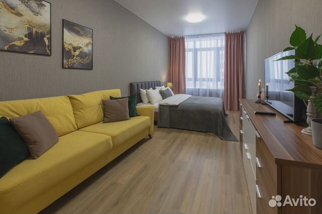 

1-к. квартира, 52 м², 3 кровати