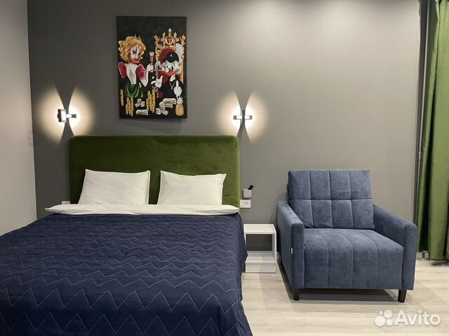 

Квартира-студия, 28 м², 2 кровати