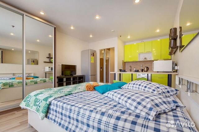 

Квартира-студия, 30 м², 3 кровати