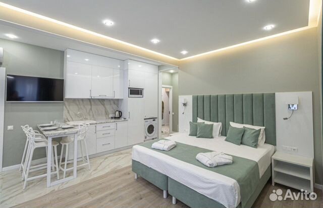 

Квартира-студия, 40 м², 2 кровати