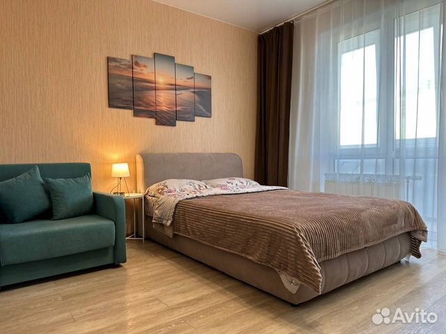 

Квартира-студия, 28 м², 2 кровати