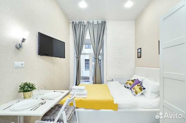 

Квартира-студия, 14 м², 1 кровать