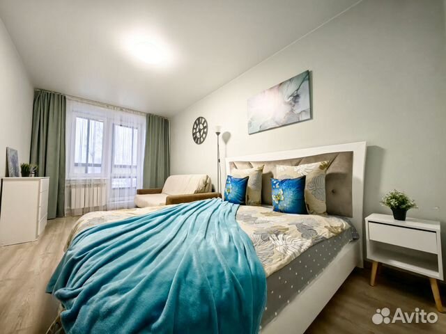 

1-к. квартира, 37 м², 2 кровати