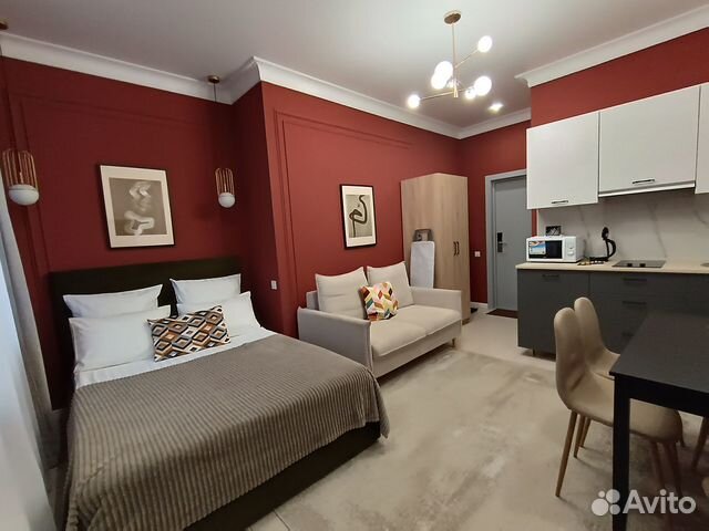 

Квартира-студия, 25 м², 2 кровати