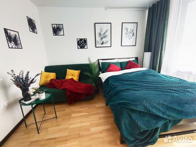 

1-к. квартира, 30 м², 2 кровати