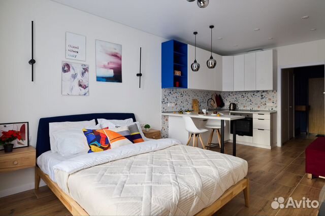 

Квартира-студия, 29 м², 2 кровати