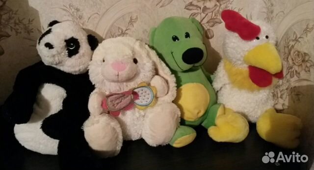 Мягкие игрушки, большие и маленькие Мягкие игрушки, большие и маленькие