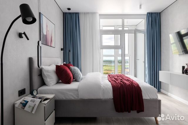 

1-к. квартира, 35 м², 2 кровати