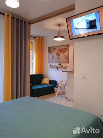 

Квартира-студия, 30 м², 2 кровати