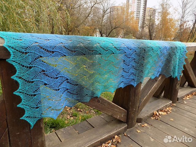 Новый палантин шарф снуд ручная работа