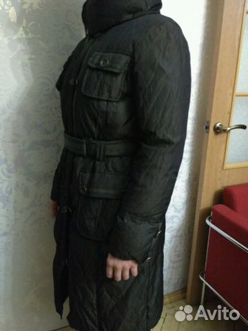 Пуховое пальто 44-46, рост 165-170