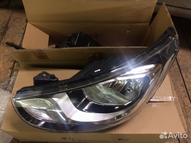 Фары передние Hyundai Solaris с 2010 по 2014
